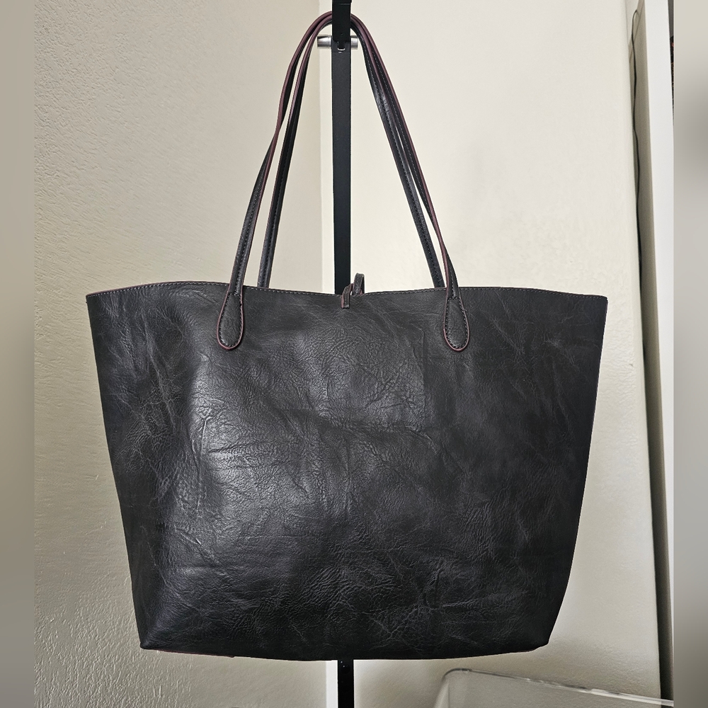 Desigual Siara Black Embroidered Bohemian Hippie Large Tote Shoulder Bag Perfect - Picture 6 of 9